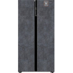 Холодильник WEISSGAUFF WSBS 600 NoFrost Inverter Rock Glass