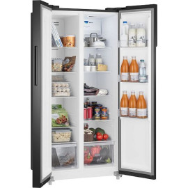 Холодильник WEISSGAUFF WSBS 500 Inverter NoFrost Black Glass