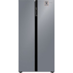 Холодильник WEISSGAUFF WSBS 600 NoFrost Inverter Dark Grey Glass
