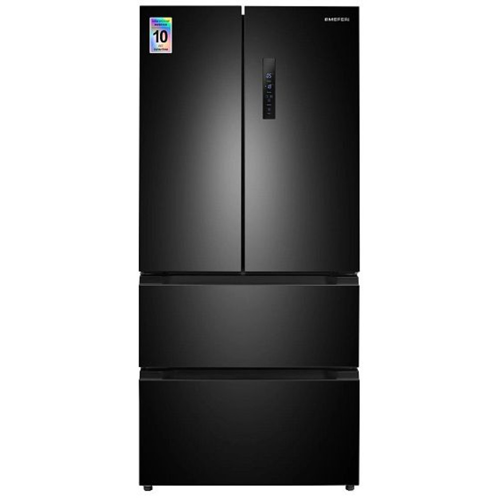 Холодильник MEFERI MFR83BLACK IX TOTAL NO FROST FRENCH DOOR COMFORT