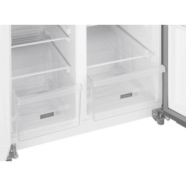 Холодильник WEISSGAUFF WSBS 500 Inverter NoFrost Inox Glass