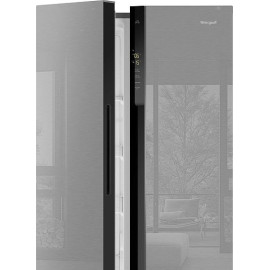 Холодильник WEISSGAUFF WSBS 500 Inverter NoFrost Inox Glass