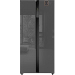 Холодильник WEISSGAUFF WSBS 500 Inverter NoFrost Bru Steel Glass