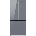 Холодильник WEISSGAUFF WCD 590 NoFrost Inverter Premium EcoFresh Dark Grey Glass