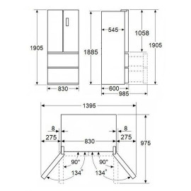 Холодильник MAUNFELD MFF190NFDB01