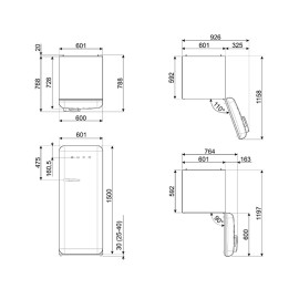 Холодильник SMEG FAB28RBE3
