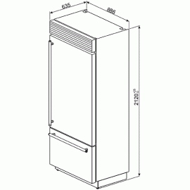 Холодильник SMEG RF396RSIX