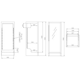 Винный шкаф VESTFROST SOLUTIONS W 155 черный (мульти)