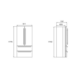 Холодильник BERTAZZONI REF904FFNXTC