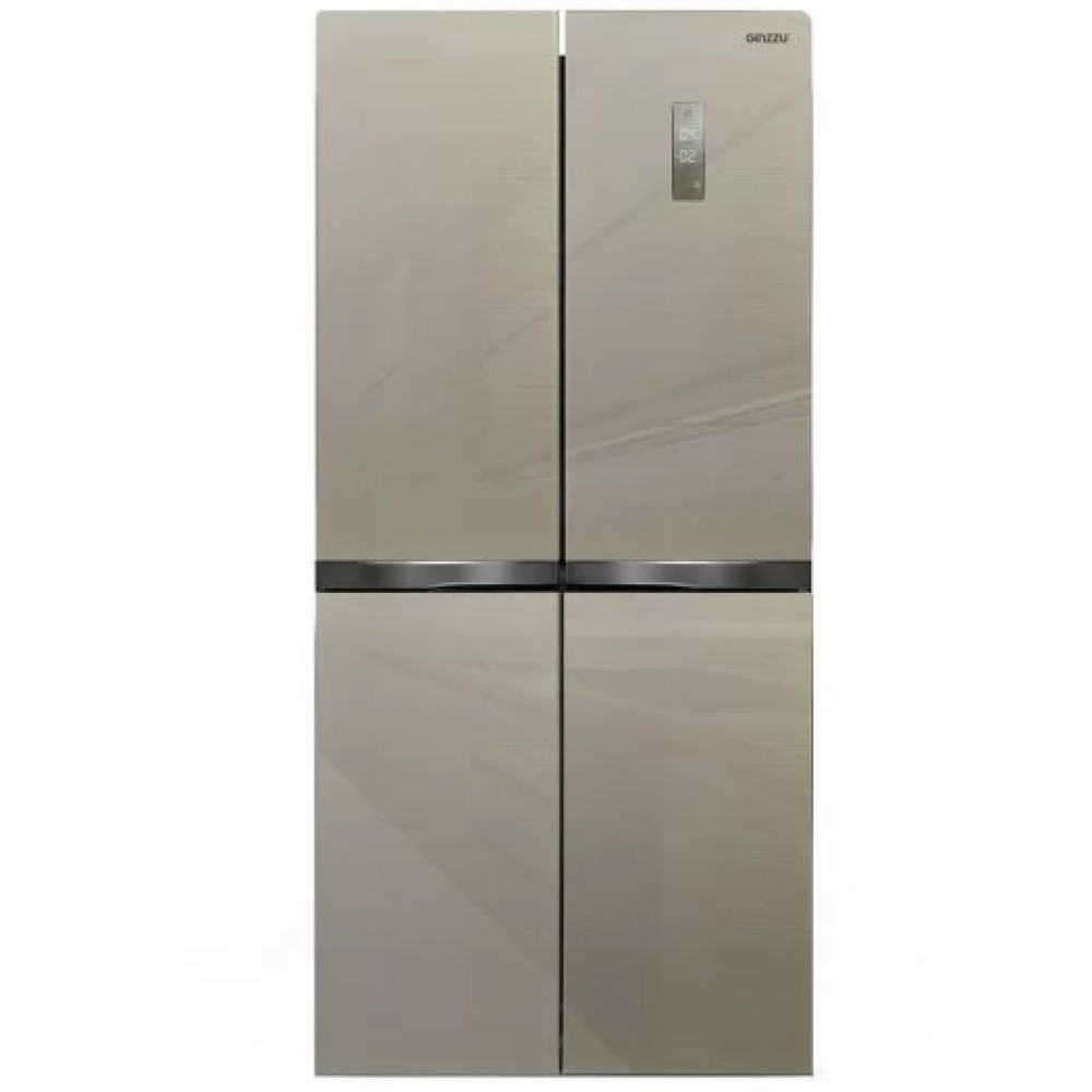 Холодильник GINZZU NFI-4414 шампань стекло