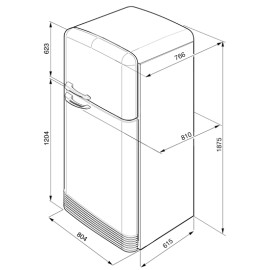 Холодильник SMEG fab50po