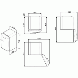 Холодильник SMEG FAB5RBL