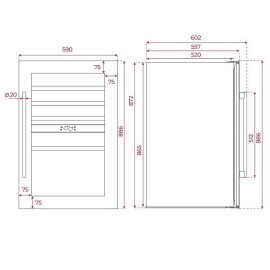 Винный шкаф TEKA RVI 20046 BLACK GLASS (113600011)
