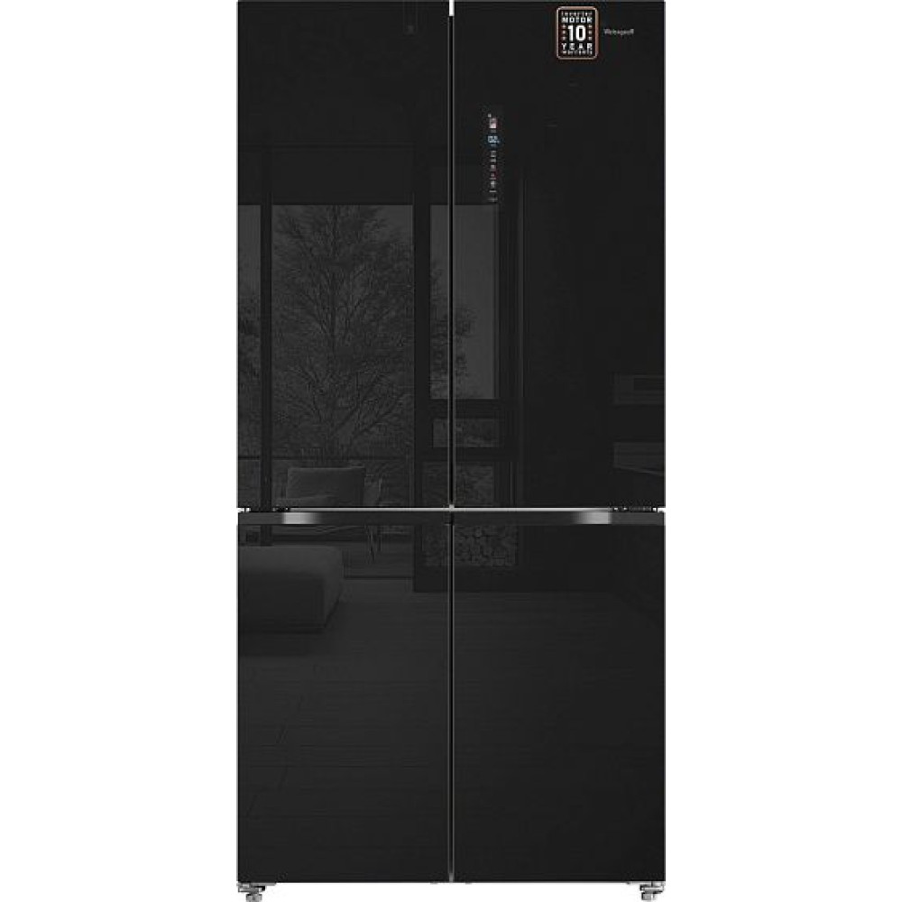 Холодильник WEISSGAUFF WCD 510 Built-in Inverter NoFrost Black Glass