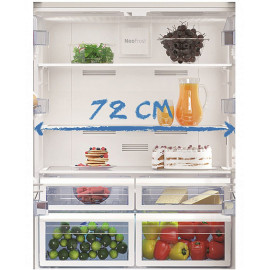Холодильник BEKO GNE 60521 X нержавеющая сталь