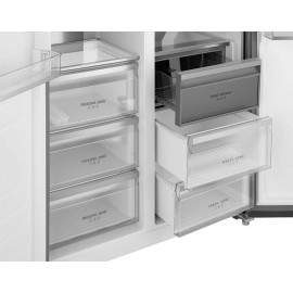Холодильник WEISSGAUFF WSBS 1036 Inverter NoFrost Premium Dark Inox