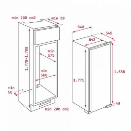 Морозильник TEKA TGI2 200 NF 113500002