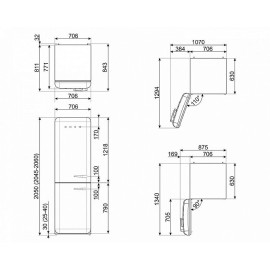 Холодильник SMEG FAB38LBL5