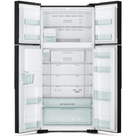 Холодильник HITACHI R-W 662 PU7X GBK черное стекло