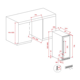 Винный шкаф TEKA RVU 10020 GBK (113610004)