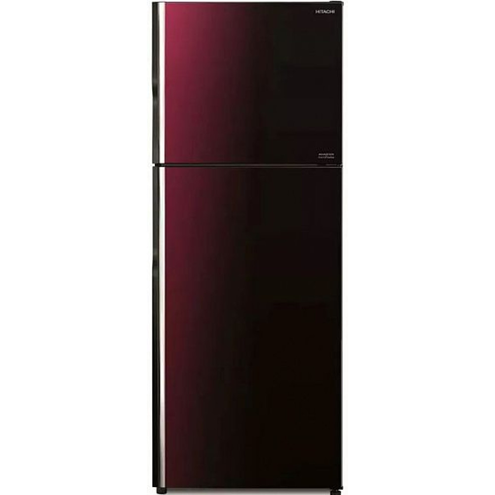 Холодильник HITACHI R-VG 472 PU8 XRZ красное стекло