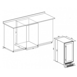Винный шкаф TEMPTECH WPQ38DCB