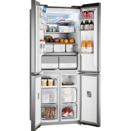 Холодильник WEISSGAUFF WCD 480 Total NoFrost Inverter Silk Inox Built-in