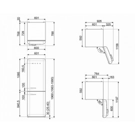 Холодильник SMEG FAB32RBE5