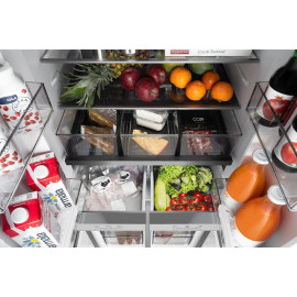 Холодильник WEISSGAUFF WCD 480 Total NoFrost Inverter Silk Inox Built-in