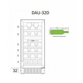 Винный шкаф DUNAVOX DAU-32.78DSS