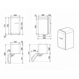 Минибар SMEG FAB5LRD5