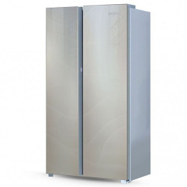 Холодильник GINZZU NFK-530 Gold glass