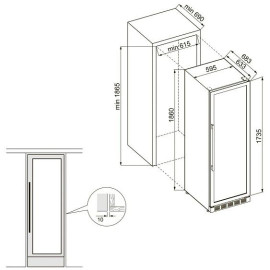 Винный шкаф KRONA BADEN 186/165 BL