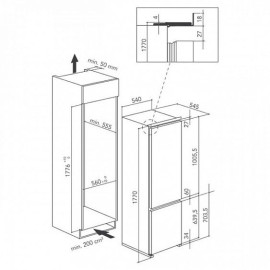 Холодильник KITCHENAID KCBCR 18600