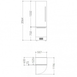 Холодильник KITCHENAID KCZWX 20600R