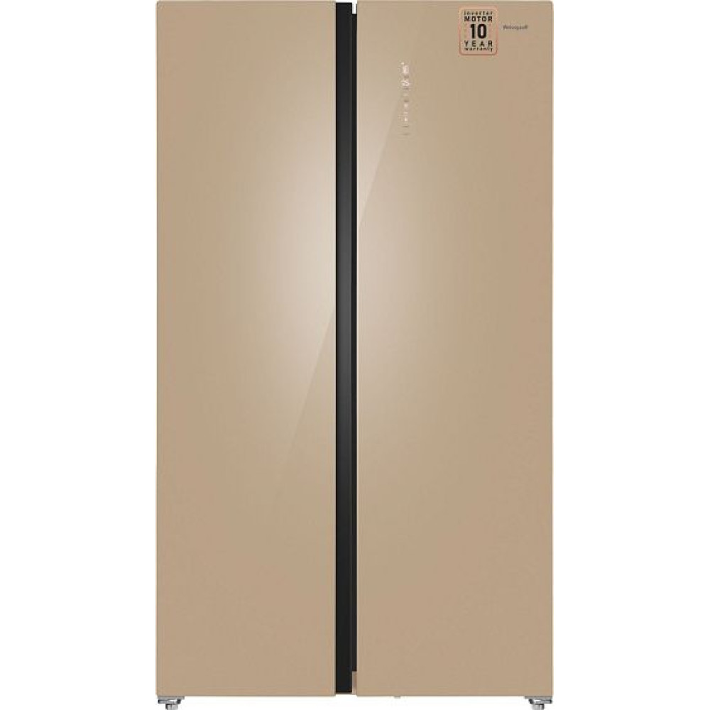 Холодильник WEISSGAUFF WSBS 1036 Inverter NoFrost Premium Сhampagne Glass