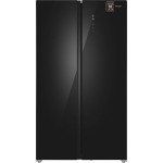 Холодильник WEISSGAUFF WSBS 1036 Inverter NoFrost Premium Black Glass