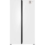 Холодильник WEISSGAUFF WSBS 1036 Inverter NoFrost Premium White Glass