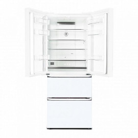 Холодильник TESLER RFD-361I WHITE GLASS