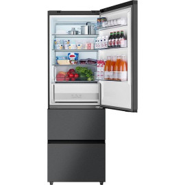 Холодильник WEISSGAUFF WFD 450 Total NoFrost Inverter Dark Grey Built-in