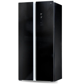 Холодильник GINZZU NFK-465 Black glass