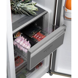 Холодильник WEISSGAUFF WSBS 1036 Inverter NoFrost Premium Сhampagne Glass