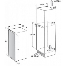 Встраиваемый холодильник GORENJE rbi 5121 cw