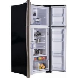 Холодильник HITACHI r-w662 pu3 gbk черный