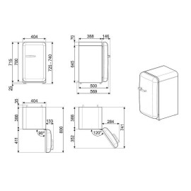 Холодильник SMEG FAB5RCR6