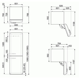 Холодильник SMEG FAB32RCR3