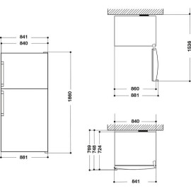 Холодильник WHIRLPOOL W84TE 72 M