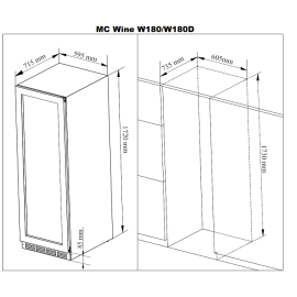 Винный шкаф MC WINE W180B