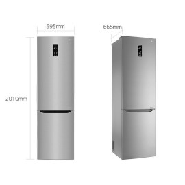 Холодильник LG GB-B60PZDZS серебристый