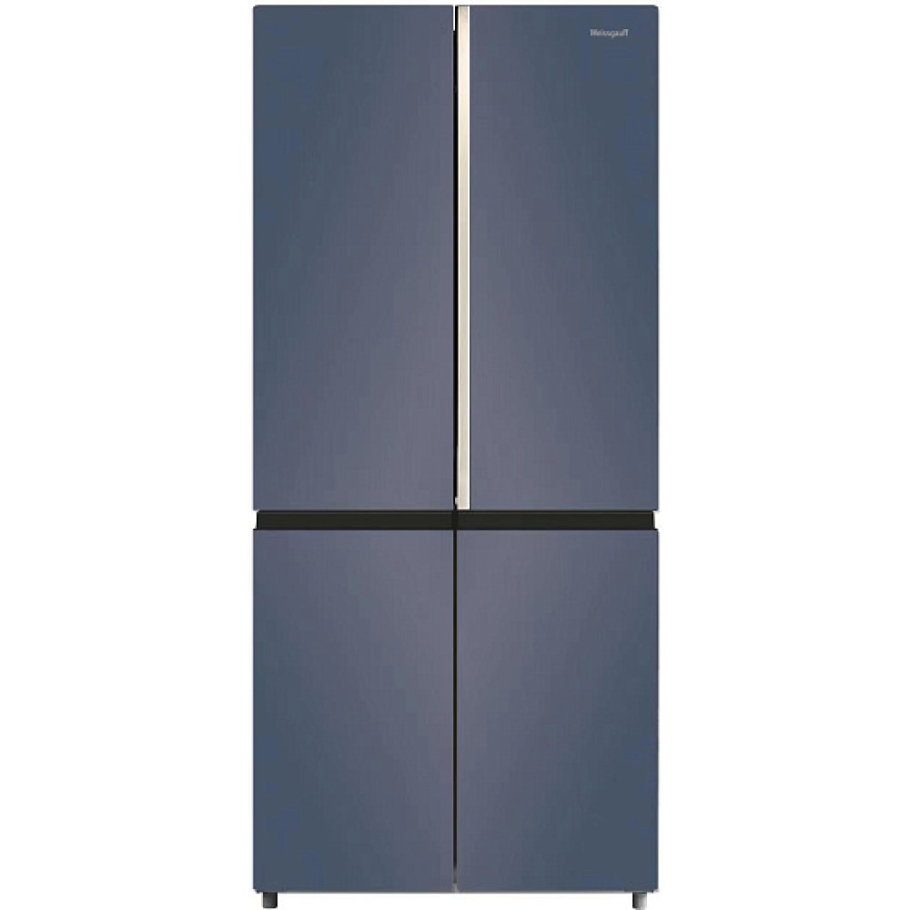 Холодильник WEISSGAUFF WCD 590 NoFrost Inverter Premium Biofresh Blue Glass